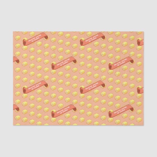 Papier Mousseline Drôle Battenberg parce que tu es si doux Motif (Recto)