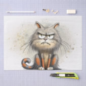 Papier Mousseline Drôle Cartoon de chat (Artisanat)