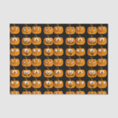 Papier Mousseline Drôle Citrouilles Halloween (Recto)