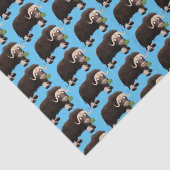 Papier Mousseline Drôle dessin animé de boeuf musqué (Détail)