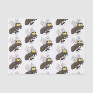 Papier Mousseline Drôle dessin animé d'insecte de la mouche à cheval