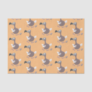 Papier Mousseline Drôle dessin animé d'oiseau de dodo