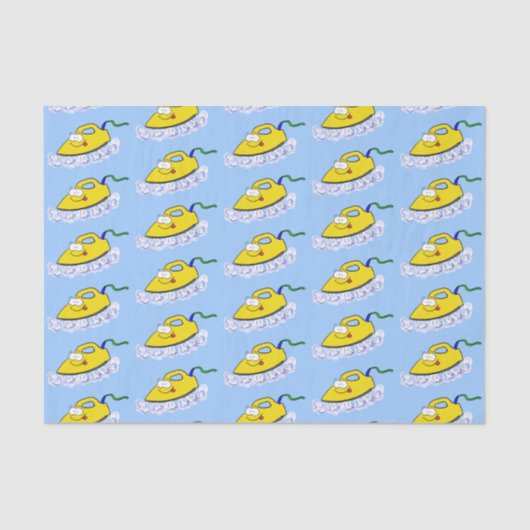 Papier Mousseline Drôle dessin animé linge de fer (Recto)