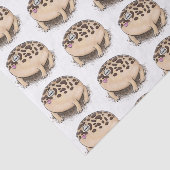 Papier Mousseline Drôle dessin de grenouille à pluie dans le désert (Détail)