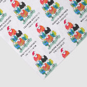 Papier Mousseline Drôle & Festive Saisons de Moutons de Vacances (Détail)