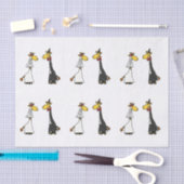 Papier Mousseline Drôle Giraffe Mariage papier de tissus (Artisanat)