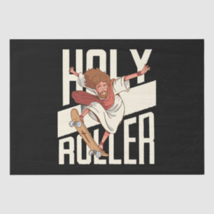 Papier Mousseline Drôle Jésus patin à roulettes Holy Roller