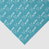 Papier Mousseline Drôle mignon sans Prob Llama Motif Bleu (Détail)