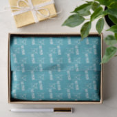 Papier Mousseline Drôle mignon sans Prob Llama Motif Bleu (Cadeau)