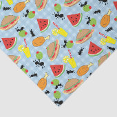 Papier Mousseline Drôle Motif de pique-nique (Détail)