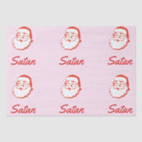 Drôle Satan Santa Claus erreur orthographique Typo