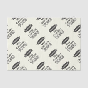 Papier Mousseline Drôle Tofu thème Tissu Papier