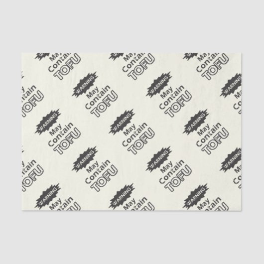 Papier Mousseline Drôle Tofu thème Tissu Papier (Recto)