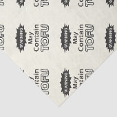 Papier Mousseline Drôle Tofu thème Tissu Papier (Détail)