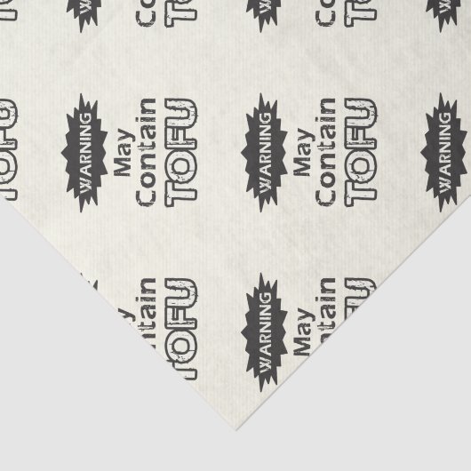 Papier Mousseline Drôle Tofu thème Tissu Papier (Détail)