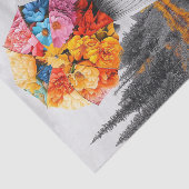 Papier Mousseline Drops de fleurs6 (Détail)