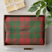 Papier Mousseline Drummond tartan rouge vert plaid (Cadeau)