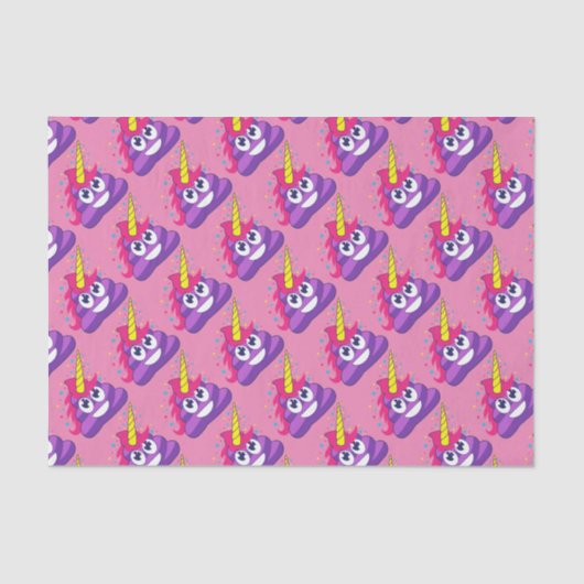 Papier Mousseline Dunette assez pourpre Emoji de licorne (Recto)