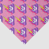 Papier Mousseline Dunette assez pourpre Emoji de licorne (Détail)