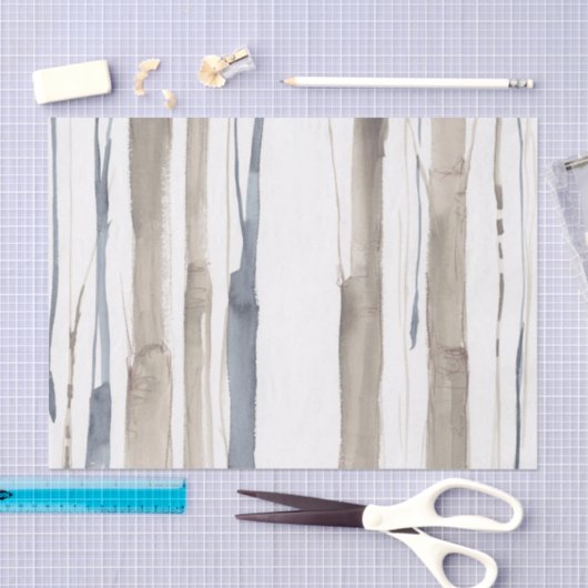 Papier Mousseline Duo Tone Trees II (Artisanat)