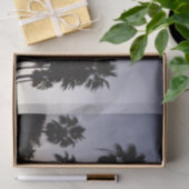 Papier Mousseline Dusk avec palmiers Scène tropicale (Cadeau)