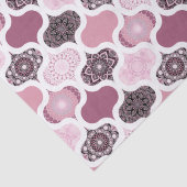 Papier Mousseline Dusky Rose Dot Mandalas Ogee Patchwork (Détail)