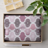 Papier Mousseline Dusky Rose Dot Mandalas Ogee Patchwork (Cadeau)
