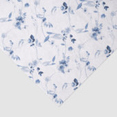 Papier Mousseline Dusty Blue Fine Art Floral Gift (Détail)