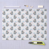 Papier Mousseline Dusty Blue & Pink Alice in Wonderland Baby shower (Artisanat)