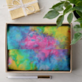 Papier Mousseline [Dye-Cravate atomique] V2 Couleurs psychédéliques  (Cadeau)