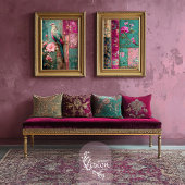 Papier Mousseline Dynastie de rêve Chinoiserie Patchwork Collage
