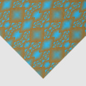 Papier Mousseline Earth And Sky Gold Ombre Art Géométrique Abstrait (Détail)