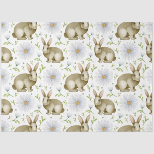 Papier Mousseline Easter Bunny Series Design 3 (Recto)