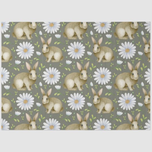 Papier Mousseline Easter Bunny Series Design 7 (Recto)