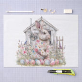Papier Mousseline Easter Spring Bunny Tissue Paper (Artisanat)