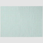 Papier Mousseline Easter Spring Mint Green Gingham (Recto)