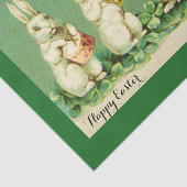 Papier Mousseline EASTER WHITE RABBIT ORCHESTRA Music Making Rabbits (Détail)