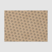 Papier Mousseline Easy Custom Logo Motif Faux Rustic Brown Kraft (Recto)