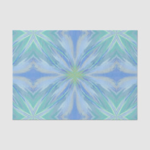 Papier Mousseline Eau de la mer Floral Motif Abstrait