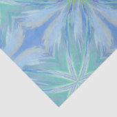 Papier Mousseline Eau de la mer Floral Motif Abstrait (Détail)