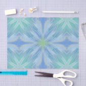 Papier Mousseline Eau de la mer Floral Motif Abstrait (Artisanat)