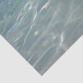 Papier Mousseline Eau des Caraïbes Bleu Abstrait Nature (Détail)