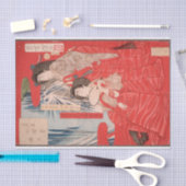 Papier Mousseline Eau en cascade par Tsukioka Yoshitoshi (Artisanat)