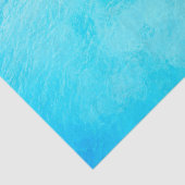 Papier Mousseline Eaux caraïbes bleu turquoise (Détail)