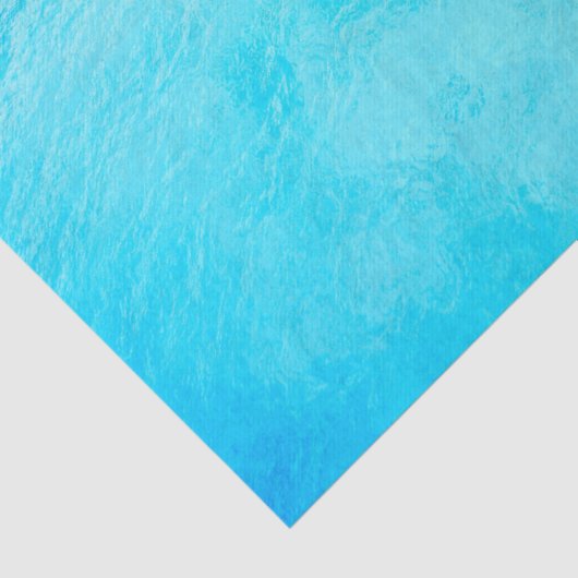 Papier Mousseline Eaux caraïbes bleu turquoise (Détail)
