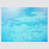 Papier Mousseline Eaux caraïbes bleu turquoise (Recto)