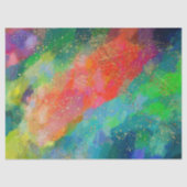 Papier Mousseline Écarpe à l'or, turquoise et vert brillant (Recto)