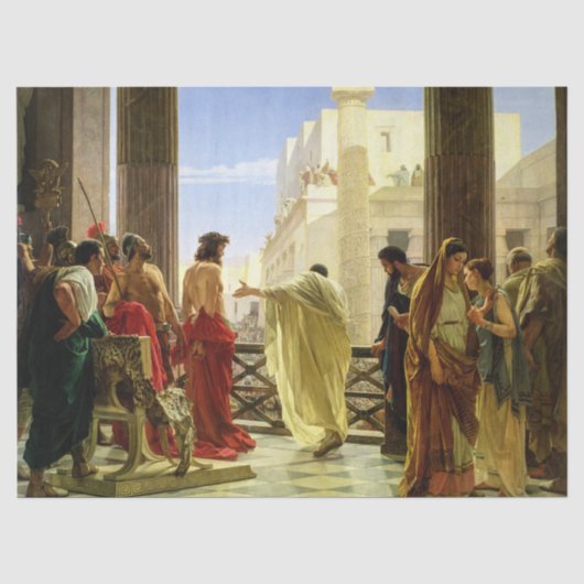 Papier Mousseline Ecce homo de Antonio Ciseri (Recto)