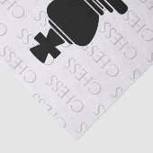 Papier Mousseline Échecs King Classic Pièce moderne Noir, Blanc (Détail)