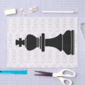 Papier Mousseline Échecs King Classic Pièce moderne Noir, Blanc (Artisanat)